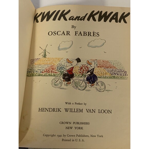 Oscar Fabres / Kwik and Kwak 1st Edition 1942 WW2 Nazi Duck - Picture 10 of 12